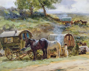 Acampamento Cigano, Appleby, 1919 (ver também 54655)
